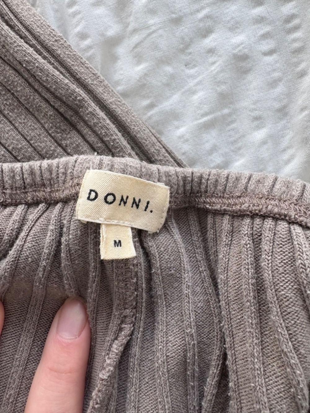 DONNI. Sweater Rib Simple Pant - Picture 2 of 3